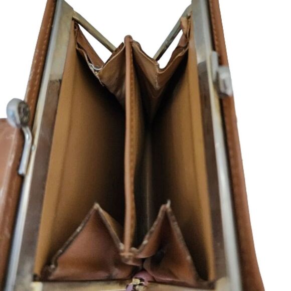 Celine Vintage Macadam Kiss Lock Compact Wallet - Picture 6 of 10